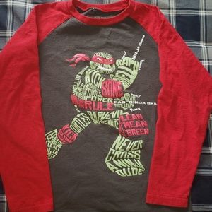 Ninja Turtles raglan long sleeve shirt